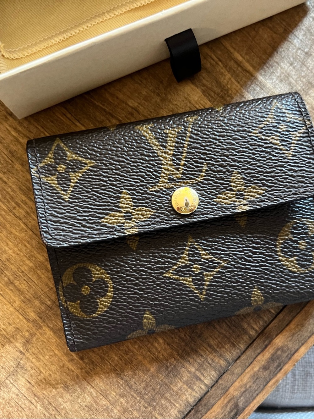 Louis Vuitton Monogram compact snap wallet, made in France. With the box - Picture 7 of 16